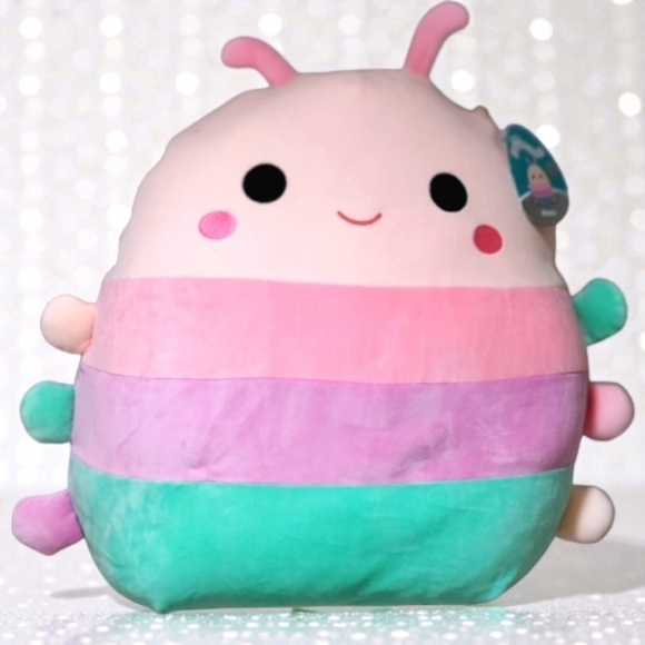 XL 16" Manu SQUISHMALLOWS MANU The Caterpillar PLUSH Rare - Picture 1 of 7